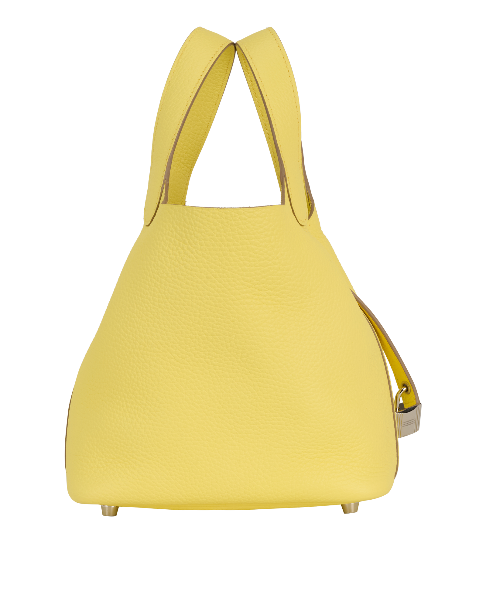 Picotin Lock 18 In Clemence Limoncello, &pound;2,800, Handbags, Yellow, Leather, Side view